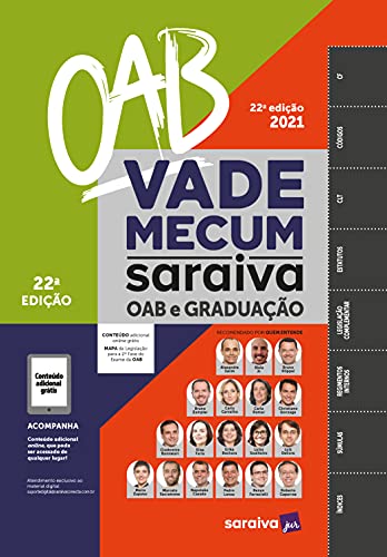 Ler Vade Mecum OAB e Graduação - 22ª edição 2021, do autor Editora Saraiva Ler Vade Mecum OAB e Graduação - 22ª edição 2021, do autor Editora Saraiva