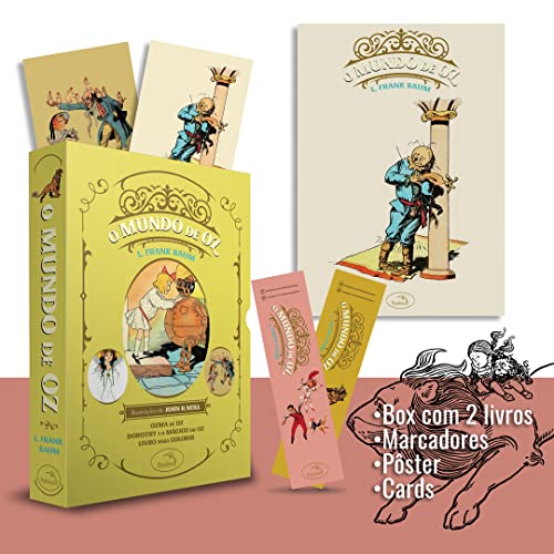 Ler Box O Mundo de Oz: Ozma de Oz + Dorothy e o Mágico em Oz + Livro para colorir: (Acompanha pôster e marcadores), do autor L. Frank Baum
