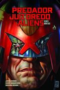 Ler Predador Vs. Juiz Dredd Vs. Aliens. Genes Mortais, do autor John Layman Ler Predador Vs. Juiz Dredd Vs. Aliens. Genes Mortais, do autor John Layman