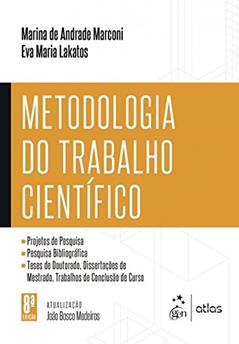 Metodologia do Trabalho Científico, do autor MARCONI/LAKATOS