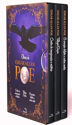 Edgar Allan Poe 3 Livros com marcadores e pôster: Box Obras de Edgar Allan Poe: Volume 2, do autor Edgar Allan Poe