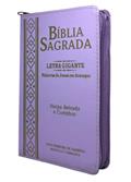 Ler Bíblia Sagrada Letra Grande Gigante Com Índice Lilás Zíper, do autor SB Ler Bíblia Sagrada Letra Grande Gigante Com Índice Lilás Zíper, do autor SB
