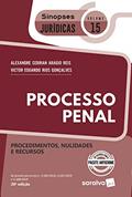 Ler Processo Penal: Procedimentos, Nulidades e Recursos - Coleção Sinopses Jurídicas - Volume 15, do autor Alexandre Cebrian Araujo Reis; Victor Eduardo Rios Gonçalves Ler Processo Penal: Procedimentos, Nulidades e Recursos - Coleção Sinopses Jurídicas - Volume 15, do autor Alexandre Cebrian Araujo Reis; Victor Eduardo Rios Gonçalves