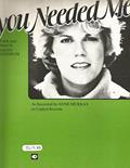 Ler YOU NEEDED ME ANNE MURRAY 1978 SHEET MUSIC SHEET MUSIC FOLDER 406, do autor YOU NEEDED ME ANNE MURRAY 1978 SHEET MUSIC SHEET MUSIC FOLDER 406 Ler YOU NEEDED ME ANNE MURRAY 1978 SHEET MUSIC SHEET MUSIC FOLDER 406, do autor YOU NEEDED ME ANNE MURRAY 1978 SHEET MUSIC SHEET MUSIC FOLDER 406