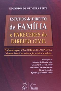Estudos de Direito de Família e Pareceres de Direito Civil, do autor Eduardo de Oliveira Leite