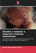 Ler Direito a nomear e enterrar crianças natimortas: Analisaremos diferentes posições de profissionais em psicologia e direito (Código Civil Argentino), do autor Rocío del Carmen Leiva Ler Direito a nomear e enterrar crianças natimortas: Analisaremos diferentes posições de profissionais em psicologia e direito (Código Civil Argentino), do autor Rocío del Carmen Leiva