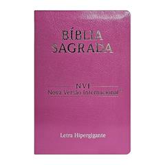 Bíblia nvi lt hipergigante capa luxo coverbook rosa, do autor CPP Editora
