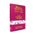 Ler Bíblia Sagrada Letra Hipergigante Com Harpa Média Zíper Pink Flores, do autor Não se aplica Ler Bíblia Sagrada Letra Hipergigante Com Harpa Média Zíper Pink Flores, do autor Não se aplica