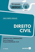 Ler Sinopses - Direito Civil - Volume 6 - Tomo Ii - 17ª Edição 2020: Tomo II - Direito das Obrigações - Parte Especial - Responsabilidade Civil, do autor Carlos Roberto Gonçalves Ler Sinopses - Direito Civil - Volume 6 - Tomo Ii - 17ª Edição 2020: Tomo II - Direito das Obrigações - Parte Especial - Responsabilidade Civil, do autor Carlos Roberto Gonçalves