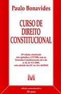 Ler Curso de Direito Constitucional, do autor Paulo Bonavides Ler Curso de Direito Constitucional, do autor Paulo Bonavides
