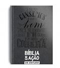 Ler Bíblia em ação de estudo - Versão mensagem - Luxo cinza, do autor Mensagem