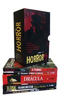 Ler Caixa Especial Horror, do autor Mary Shelley; Robert Louis Stevenson; Bram Stoker; Daniel Defoe; H.P. Lovecraft