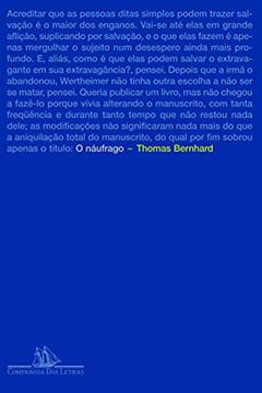 O náufrago, do autor Thomas Bernhard