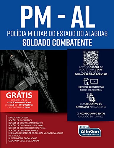 Ler Soldado combatente - Polícia Militar do Estado do Alagoas - PM-AL: EDITAL 2021, do autor Equipe AlfaCon