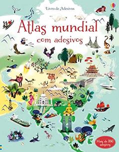 Atlas Mundial : Livro de adesivos, do autor Usborne Publishing
