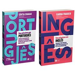 Kit Sou Péssimo em Inglês + Sou Péssimo em Português, do autor Cíntia Chagas; Carina Fragozo