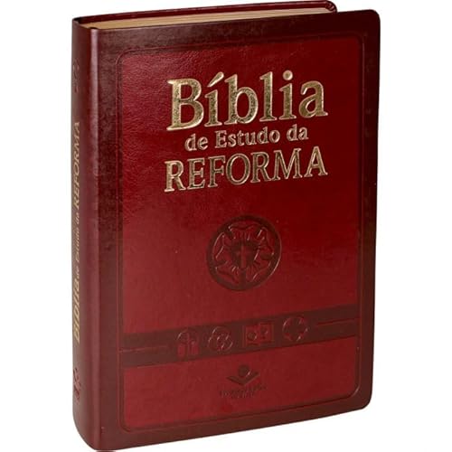 Ler Bíblia de Estudo da Reforma - Couro sintético Vinho: Almeida Revista e Atualizada (ARA), do autor Sociedade Bíblica do Brasil