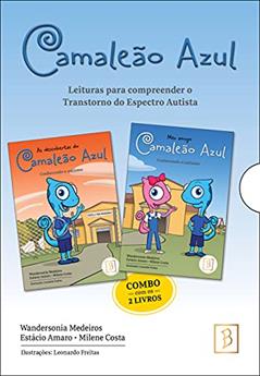 Combo Com 2 Livros: Camaleão Azul, do autor Estácio Amaro; Milene Costa; Wandersonia Medeiros