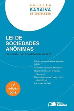 Lei de sociedades anônimas, do autor Editora Saraiva