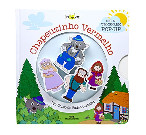Ler Chapeuzinho Vermelho (livro + cenário pop-up + 4 personagens de madeira): Um Conto de Fadas Clássico: 1, do autor Editora Melhoramentos Ler Chapeuzinho Vermelho (livro + cenário pop-up + 4 personagens de madeira): Um Conto de Fadas Clássico: 1, do autor Editora Melhoramentos
