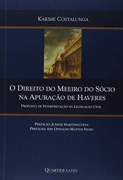O Direito do Meeiro do Sócio na Apuração de Haveres, do autor Karime Costalunga
