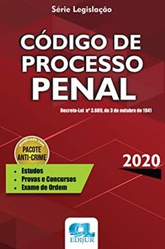 Código De Processo Penal - Série Legislação 2020, do autor Cristiani Tomaz (coord) Venancio
