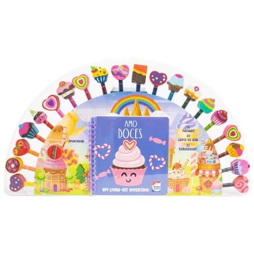 Ler Um livro-kit divertido! Pinte os Números - Eu Amo Doces, do autor HAPPY BOOKS